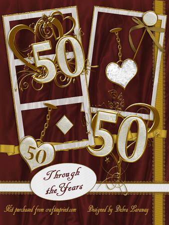 50th Anniversary Through the Years Elements 1