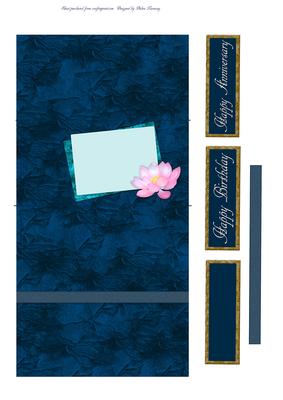 Moonlit Swan and Water Lily Easel Base