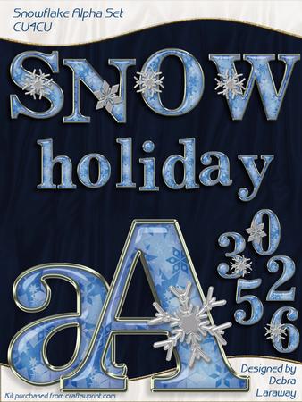 Snowflake Decorative Alpha Cu4cu