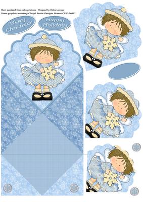 Christmas Angel Spring Card