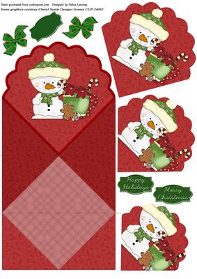 Snowman and Cocoa Spring Card