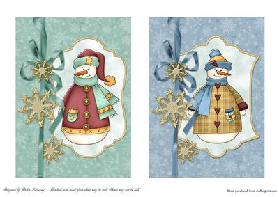 Frosty Snowman Toppers