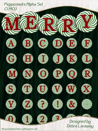 Green Holiday Mint with Red Alpha Cu4cu