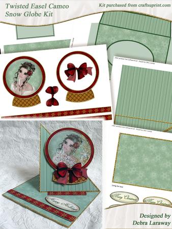 Twisted Easel Cameo Snow Globe