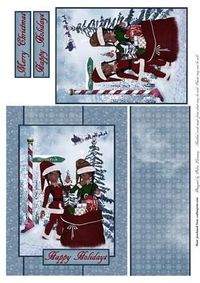 North Pole Elves - Dark Skin and Hair