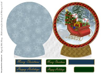 Christmas Sleigh Shaped Card