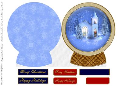 Winter Church Shaped Card