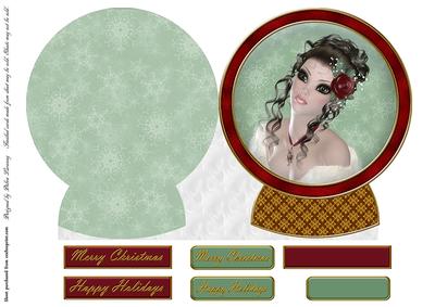 Cameo Shaped Card
