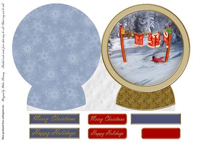 Santa's Laundry Shaped Card