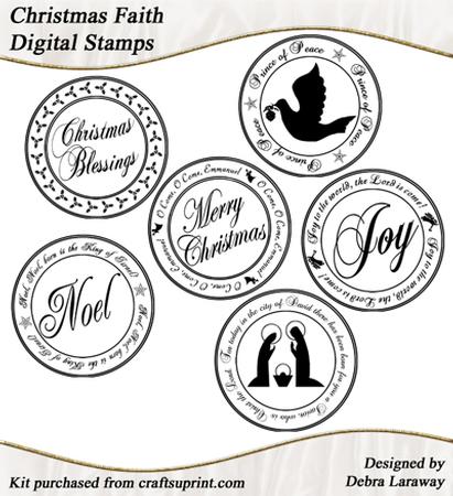 Christmas Faith Digital Stamp Sentiments