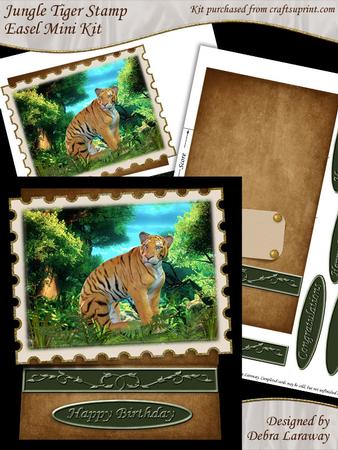 Jungle Tiger Stamp Easel Kit