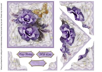 Purple Rose Corner Pyramid