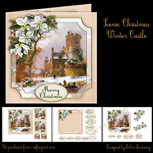 Scenic Christmas Winter Castle