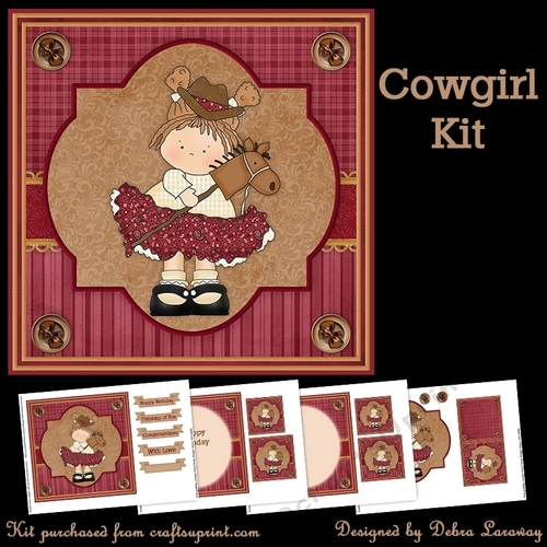 Western Cowgirl Quick Card Kit