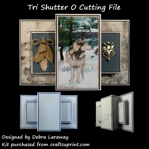 Tri Shutter Card O Cutting File Card Blank Template - CUP814145_1571 ...
