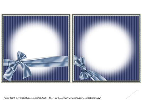 Snow Scene 2 traditional Christmas scene winter cabin and sled easy cut quick decoupage card insert