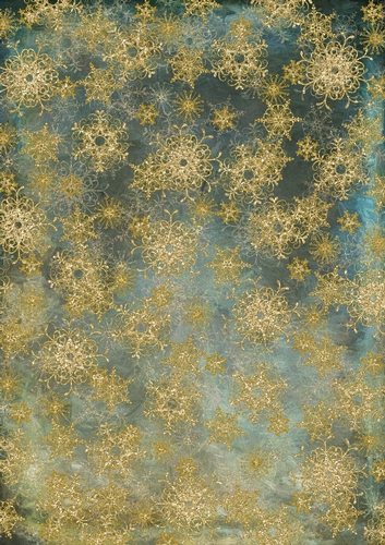 Glitter Grunge Steampunk Snowflake Backing Paper Background 5