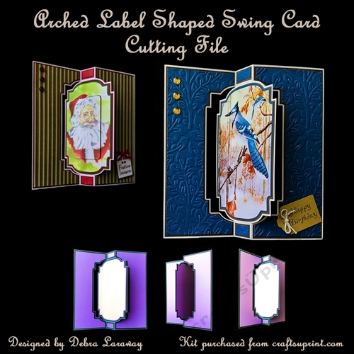 Arched Label, Swing Card, Flip Card, Cutting File, Template