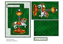 Christmas Carousel Card