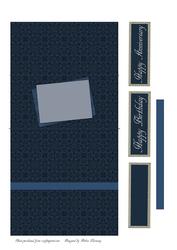 Moonlit Winter Wolf Easel Card Base