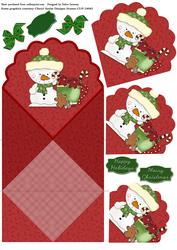 Snowman and Cocoa Spring Card