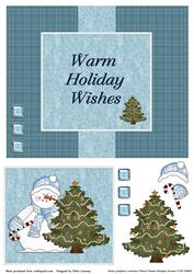 Snowman and Tree Swing Card