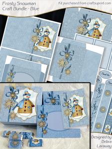 Blue Snowman Craft Bundle