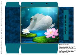 Moonlit Swan and Lily Gift Tote