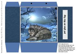 Moonlit Winter Wolf Gift Tote