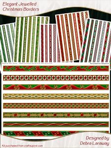 Elegant Jewelled Borders - Christmas