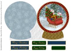 Christmas Sleigh Shaped Card