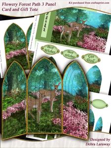 Flowery Forest Path Card and Gift Bag