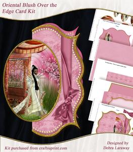 Oriental Blush Over the Edge Bracket Card