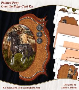 Painted Pony Over the Edge Bracket Card