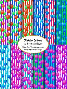 Birthday Balloon Backgrounds