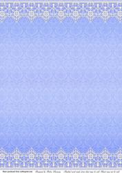 Blue Damask and Lace