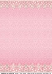 Pink Damask and Lace