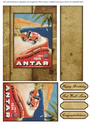 Vintage Auto Poster Quick Card