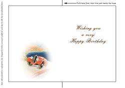 Vintage Auto Poster Quick Card Insert