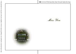 Military Camouflage Truck Insert Miss You