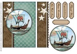 Viking Ship Quick Card