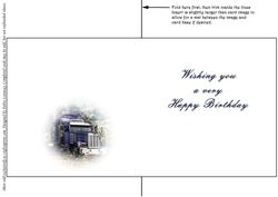 Shattered Big Rig Truck Blue Insert