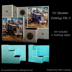 Tri Shutter Card C Cutting File