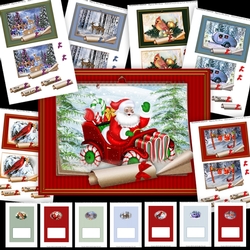 Calendar Christmas Holiday Winter Easy Quick Cards Bumper Kit
