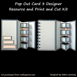 Pop Out Card 3 Commercial Use Template and Print and Cut