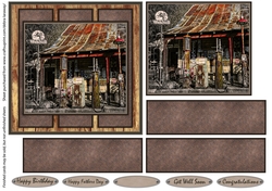 Grunge car automobile vintage garage gas station racing birthday cards for men birthday male
