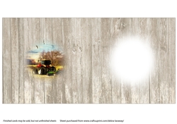 Birthday card, with tractor, farming, for men, 1 insert