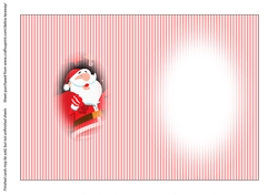 Clean & Simple Christmas, Quick Card, Layered, Decoupage, Santa Claus, St Nick,4 insert A