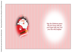 Clean & Simple Christmas, Quick Card, Layered, Decoupage, Santa Claus, St Nick,4 insert C