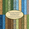 The Great Outdoors, Swirl, Patterned, Backing Papers, Backgrounds, Men, Male, Birthday, Scrapbook, Boys, Nature